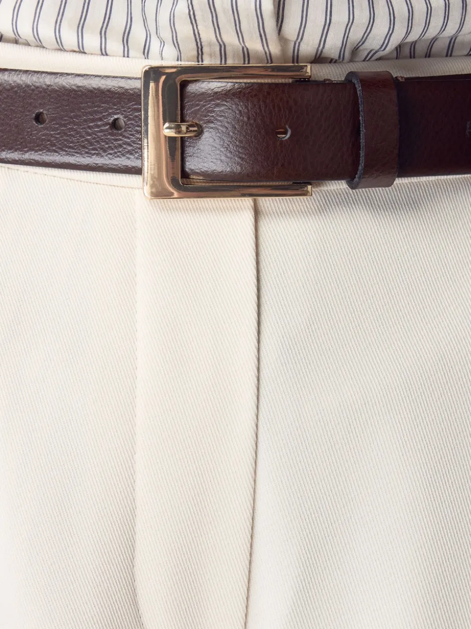 Marron chocolat - Ceinture N. Premium Made In Italie en Cuir