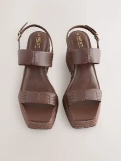 Marron chocolat - Chaussures compensées Craft en cuir haut de gamme