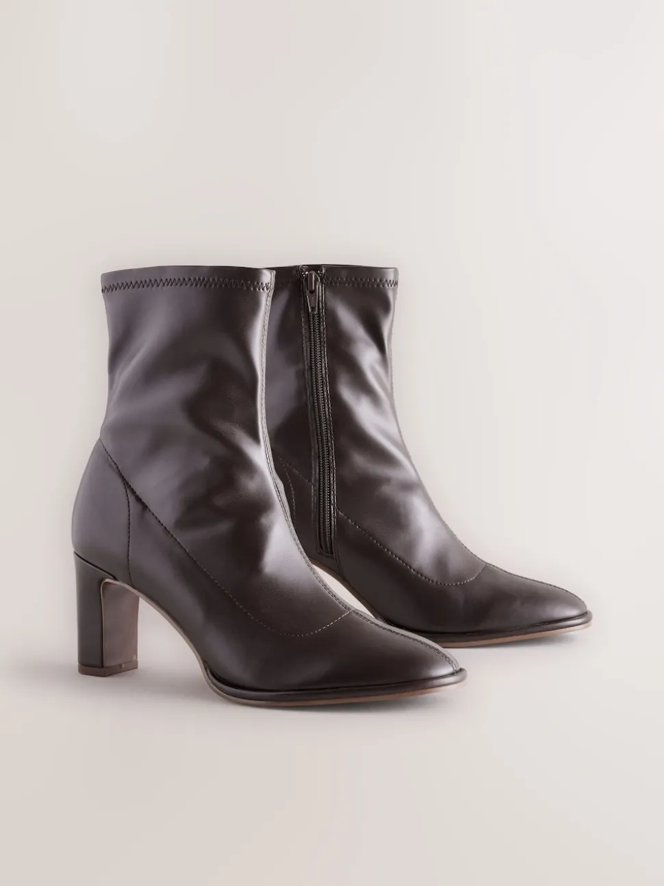 Marron chocolat - Forever Comfort® Bottes/Bottines chaussettes à bout rond