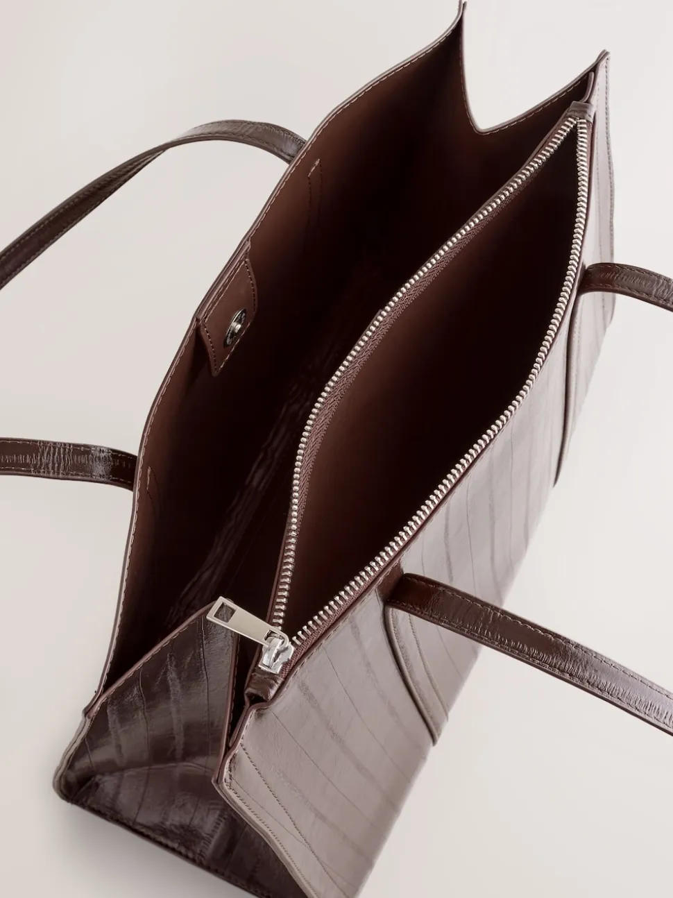 Marron chocolat - Fourre-tout structuré