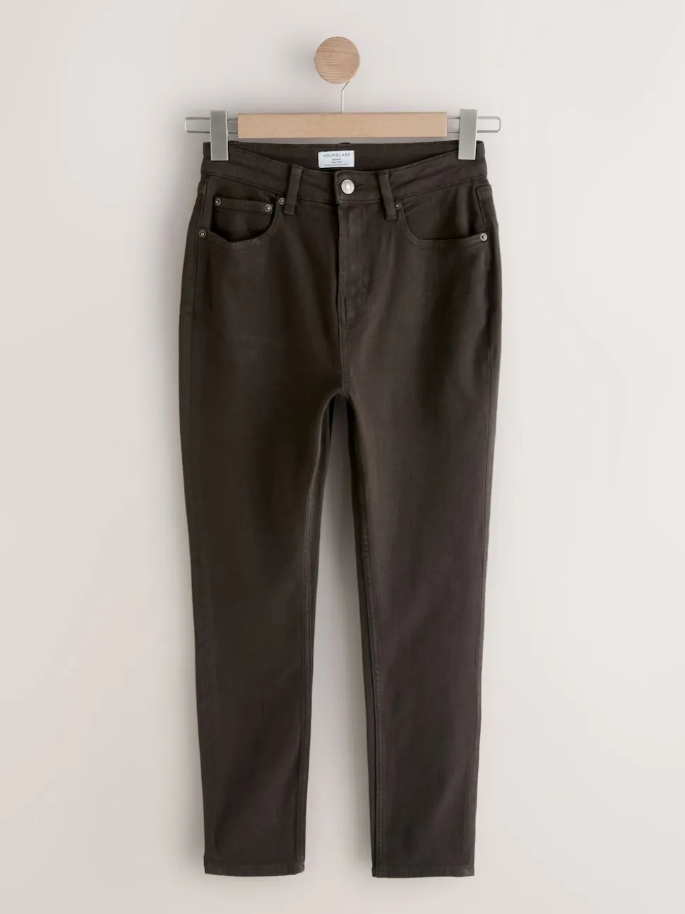 Marron chocolat - Jeans skinny taille mi-haute Hourglass