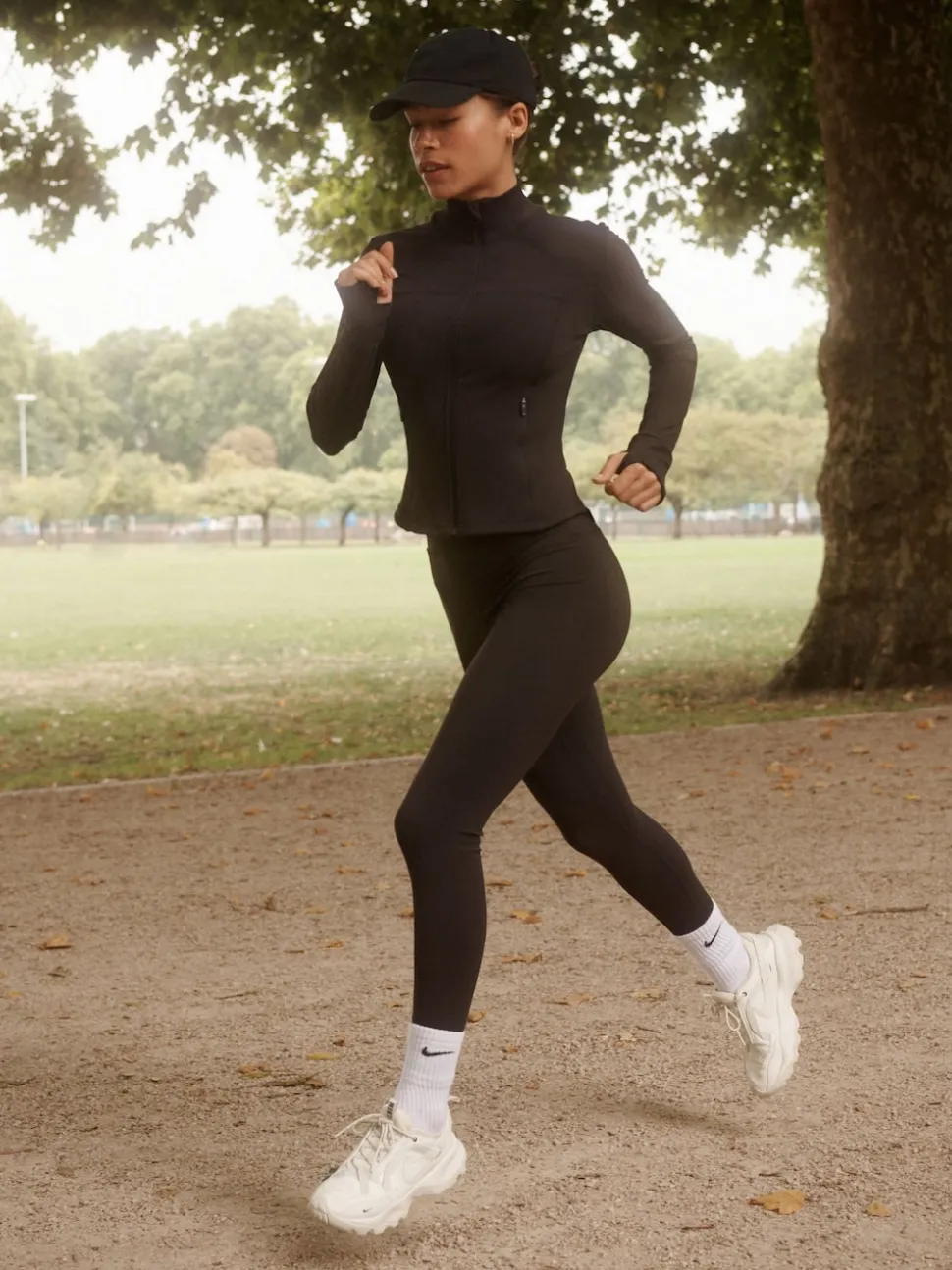 Marron chocolat - Legging Active Balance enveloppant sur le devant