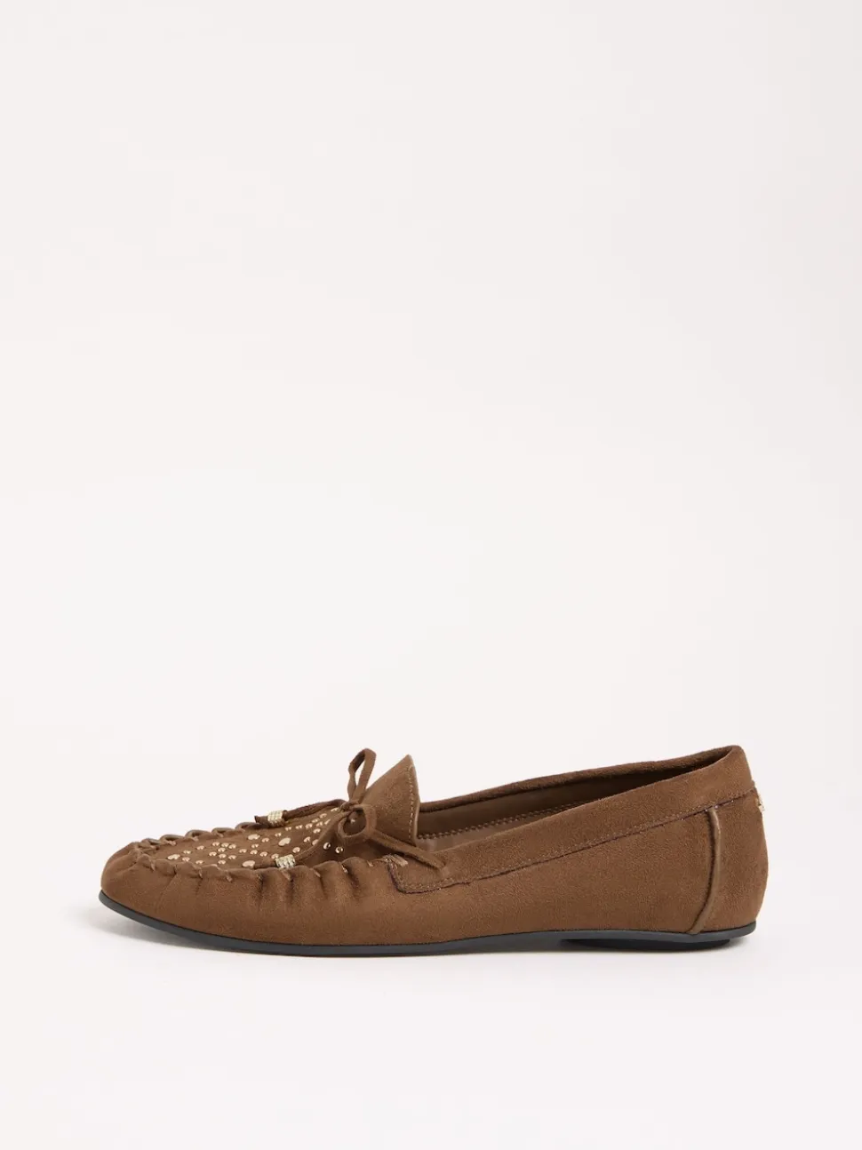 Marron chocolat - Lipsy Mocassins décontractés cloutés en similicuir