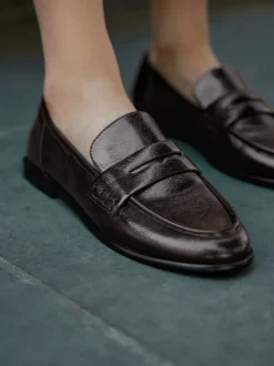 Marron chocolat - Mocassins Forever Comfort® à bout rond