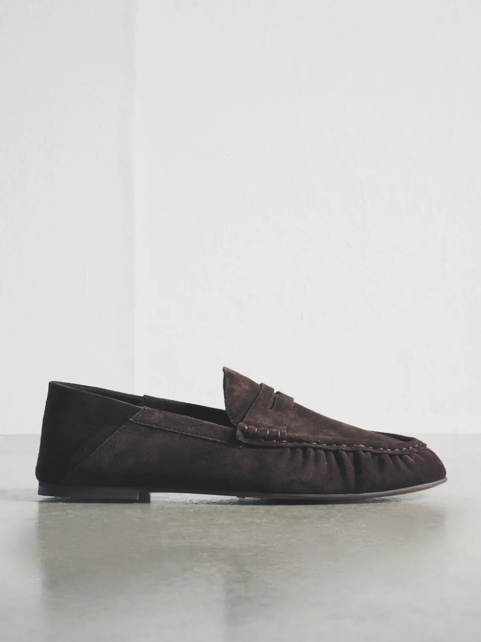 Marron chocolat - Mocassins The Set Premium en daim