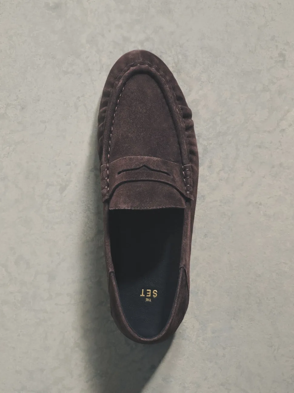 Marron chocolat - Mocassins The Set Premium en daim