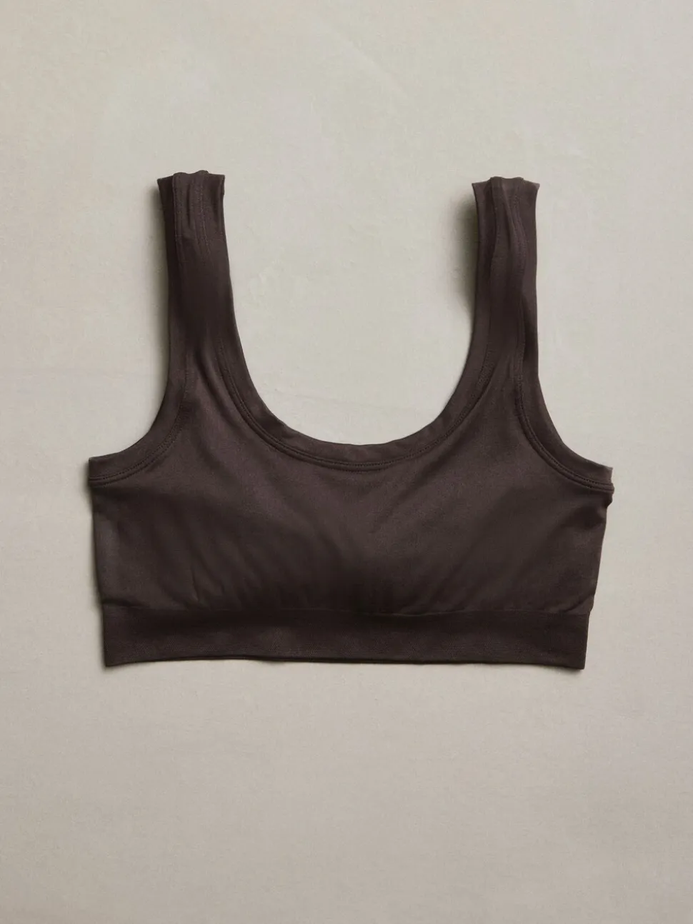 Marron chocolat - N.Soutien-gorge court très doux sans coutures Premium