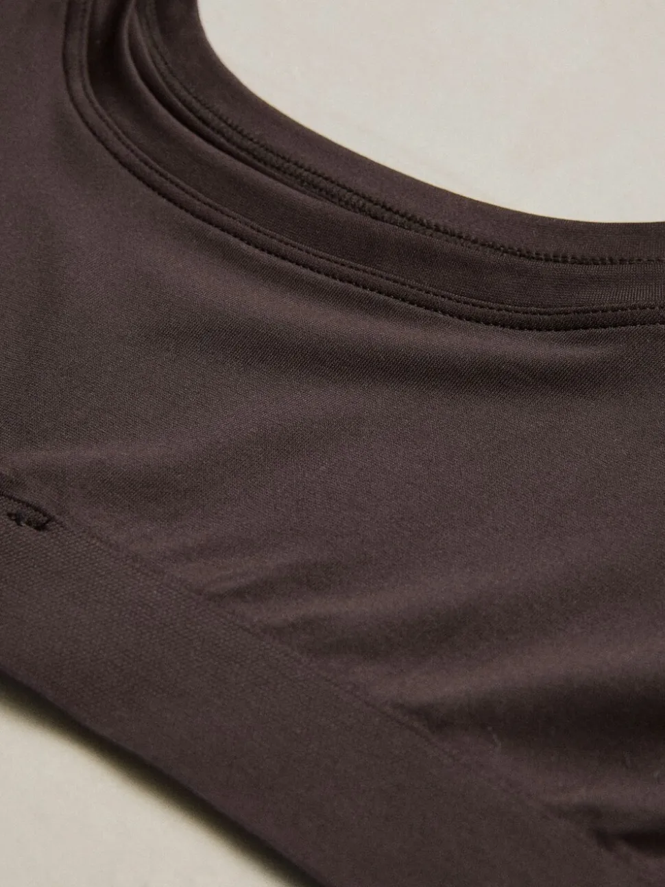 Marron chocolat - N.Soutien-gorge court très doux sans coutures Premium