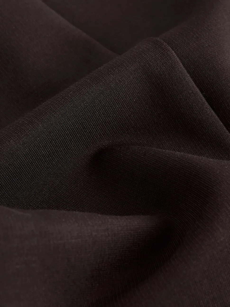 Marron chocolat - Pantalon large en Ponte avec boutons dorés