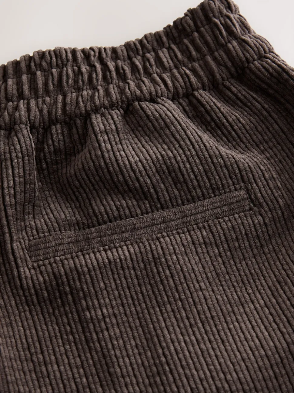 Marron chocolat - Pantalons Amples en velours côtelé doux