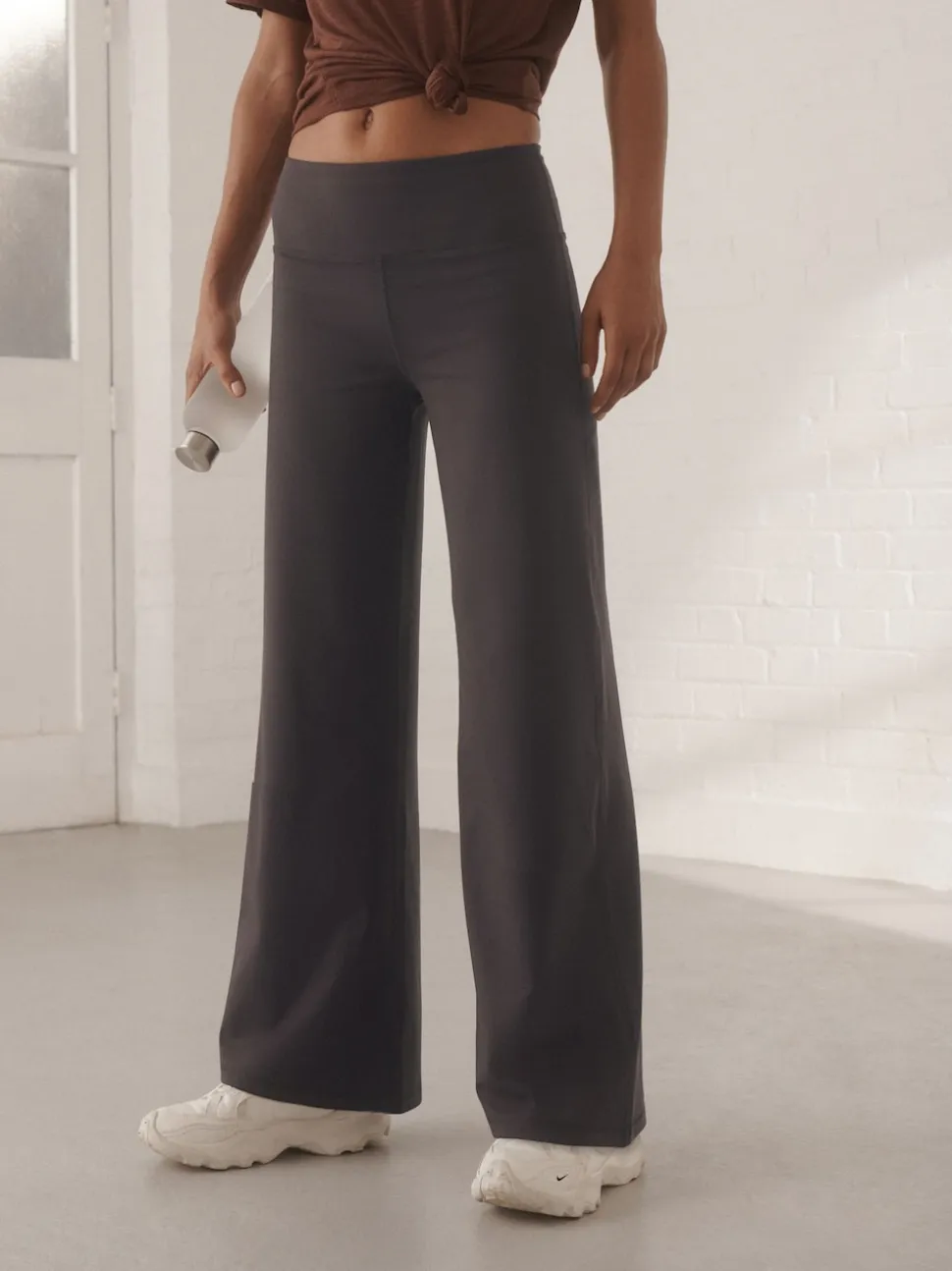 Marron chocolat - Pantalons Active Ultimate Jambe large