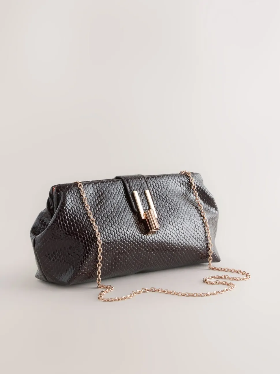 Marron chocolat - Pochette volumineuse