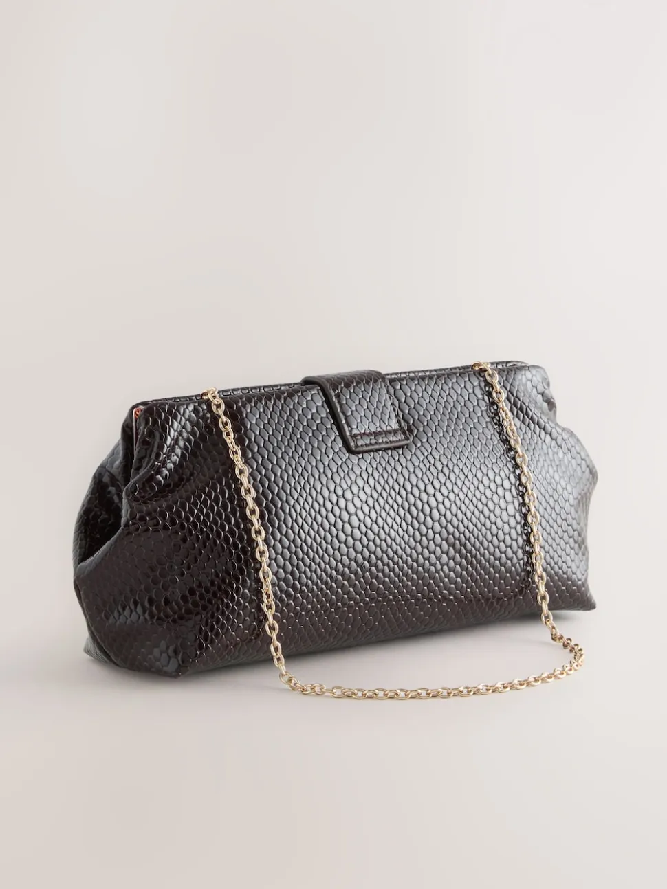 Marron chocolat - Pochette volumineuse
