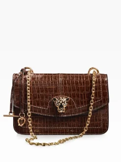 Marron chocolat - Sac bandoulière Lipsy chaîne moyenne