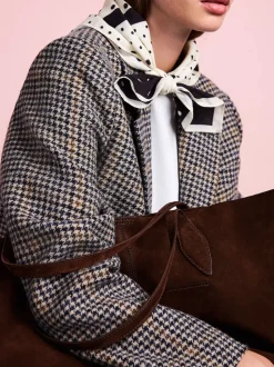Marron chocolat - Sac cabas Tabitha Simmons x Next Sophie en daim