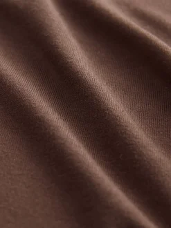 Marron chocolat - Short cycliste en jersey