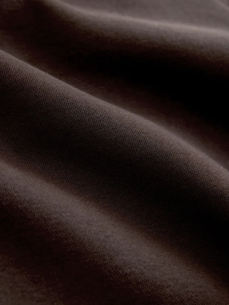 Marron chocolat - Sweat à capuche épais coupe standard décontracté
