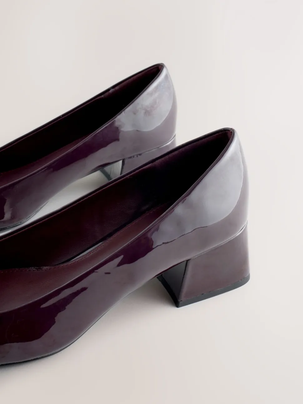 Marron chocolat verni - Chaussures à talons bas Forever Comfort® Toe Cap