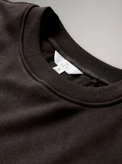 Marron chocolat/pierre - The Set lot de 2 Sweat-shirts à ourlet boule