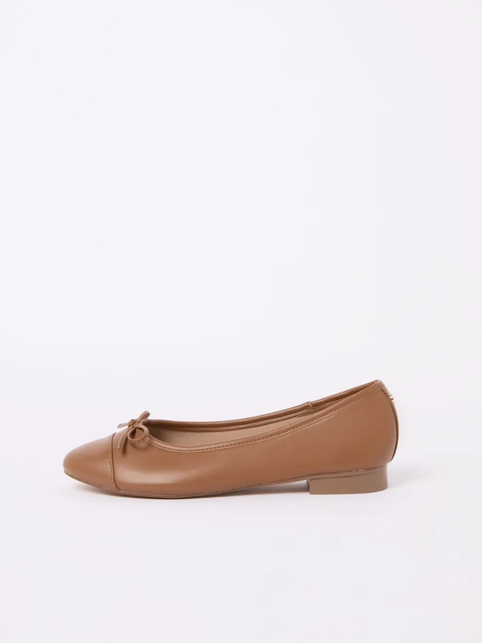 Marron fauve - Ballerines Lipsy vernies à bout ouvert
