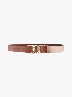 Marron fauve - Ceinture Regular Statement en cuir à boucle