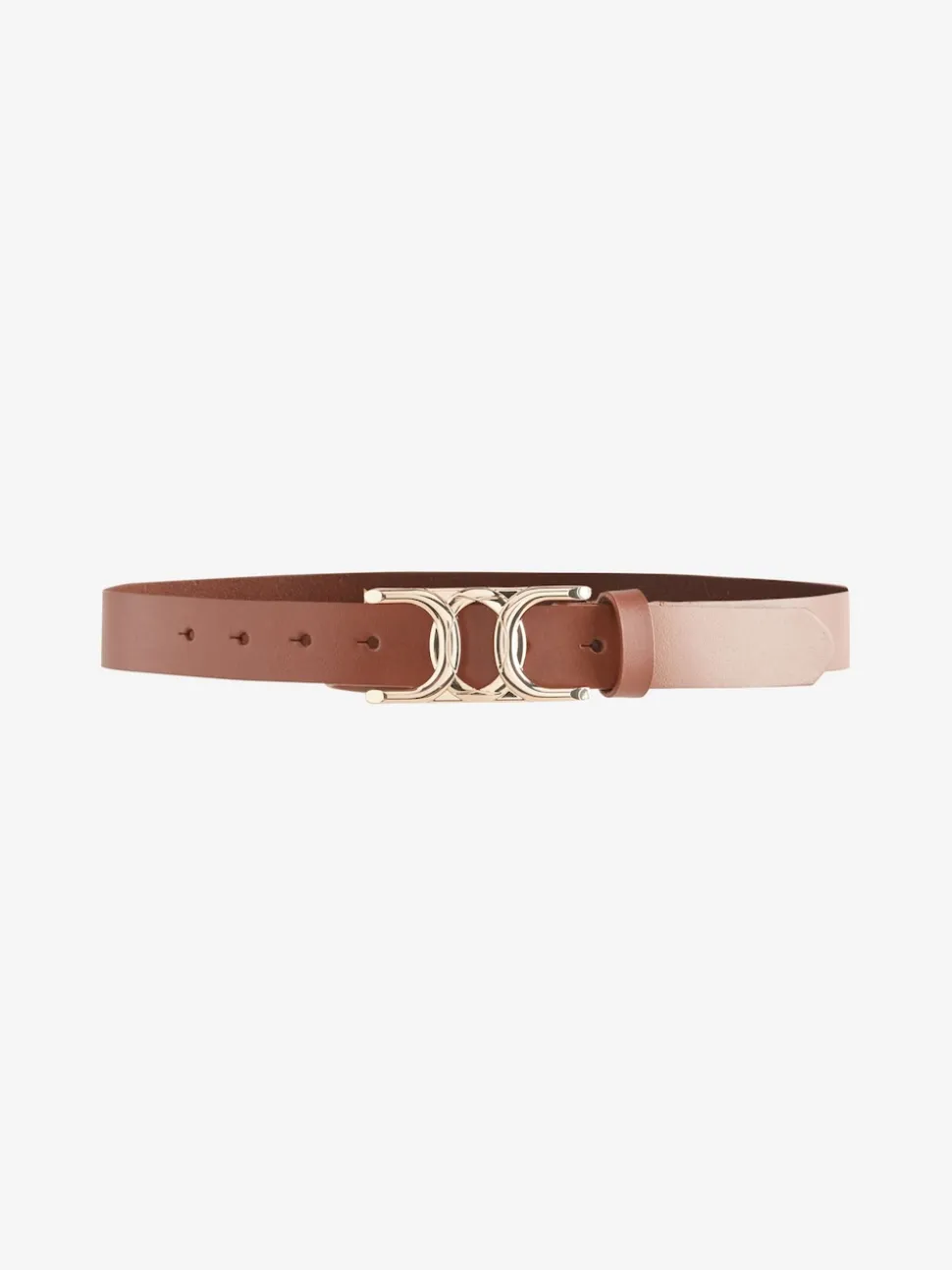 Marron fauve - Ceinture Regular Statement en cuir à boucle