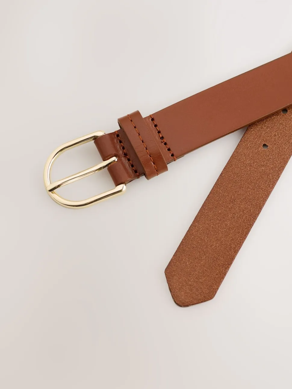 Marron fauve - Ceintures de cuir régulières