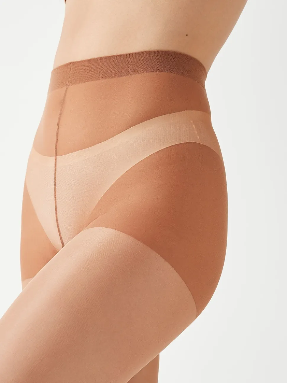 Marron fauve - Collant minceur pour les fesses, les fesses et les cuisses 20 Denier