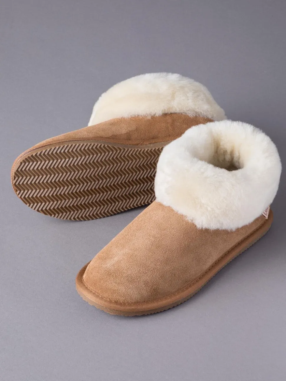 Marron fauve - Lakeland Leather Ladies Sheepskin Boots Slippers (Bottes en peau de mouton pour dames)