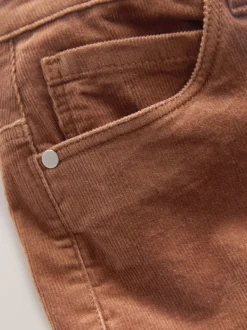 Marron fauve - Pantalon bootcut en velours