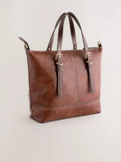 Marron fauve - Sac à main avec boucle