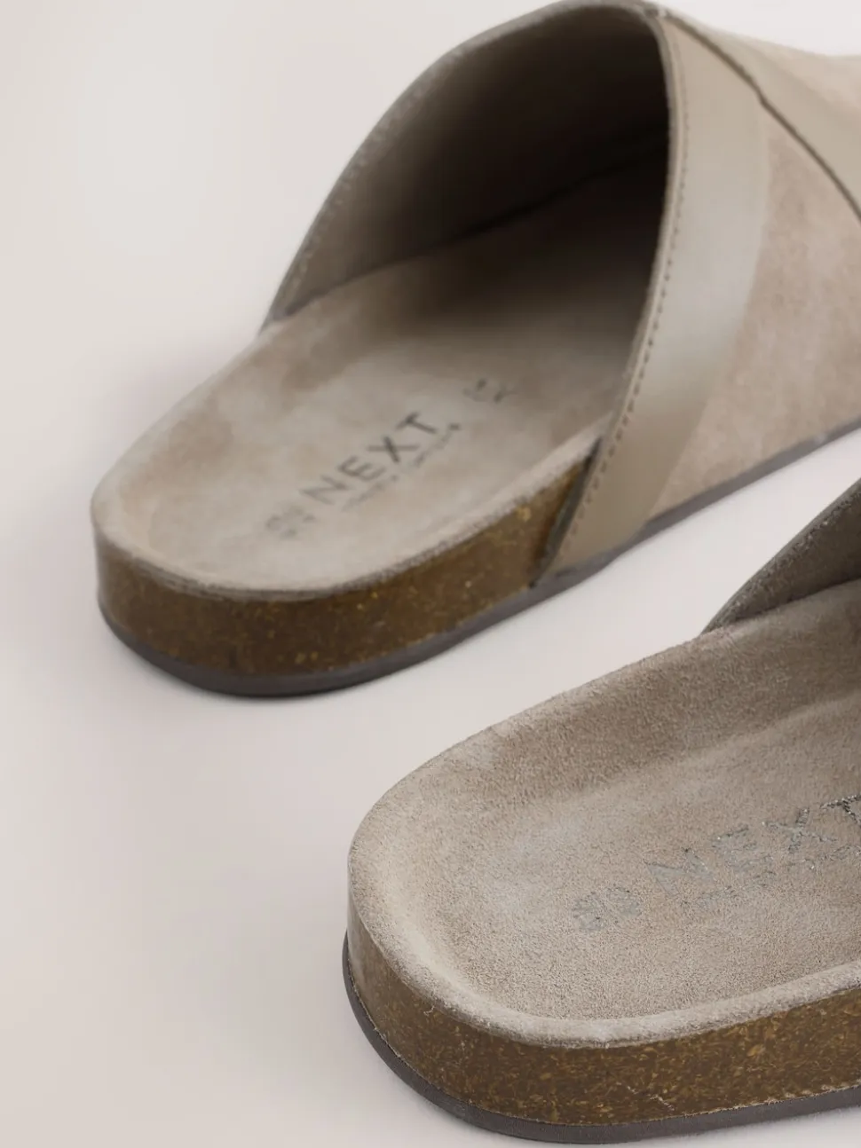 Marron mink - Sabots Forever Comfort en cuir propre avec semelle plantaire