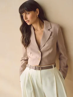 Marron taupe - Ceintures de cuir régulières
