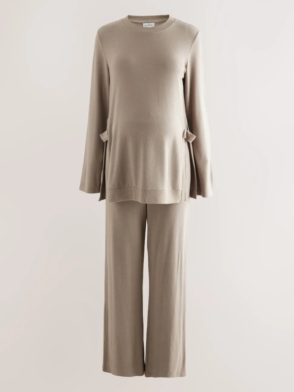 Marron taupe - Ensemble Sweat-shirt et Survêtement coordonné pour l’allaitement et la Grossesse