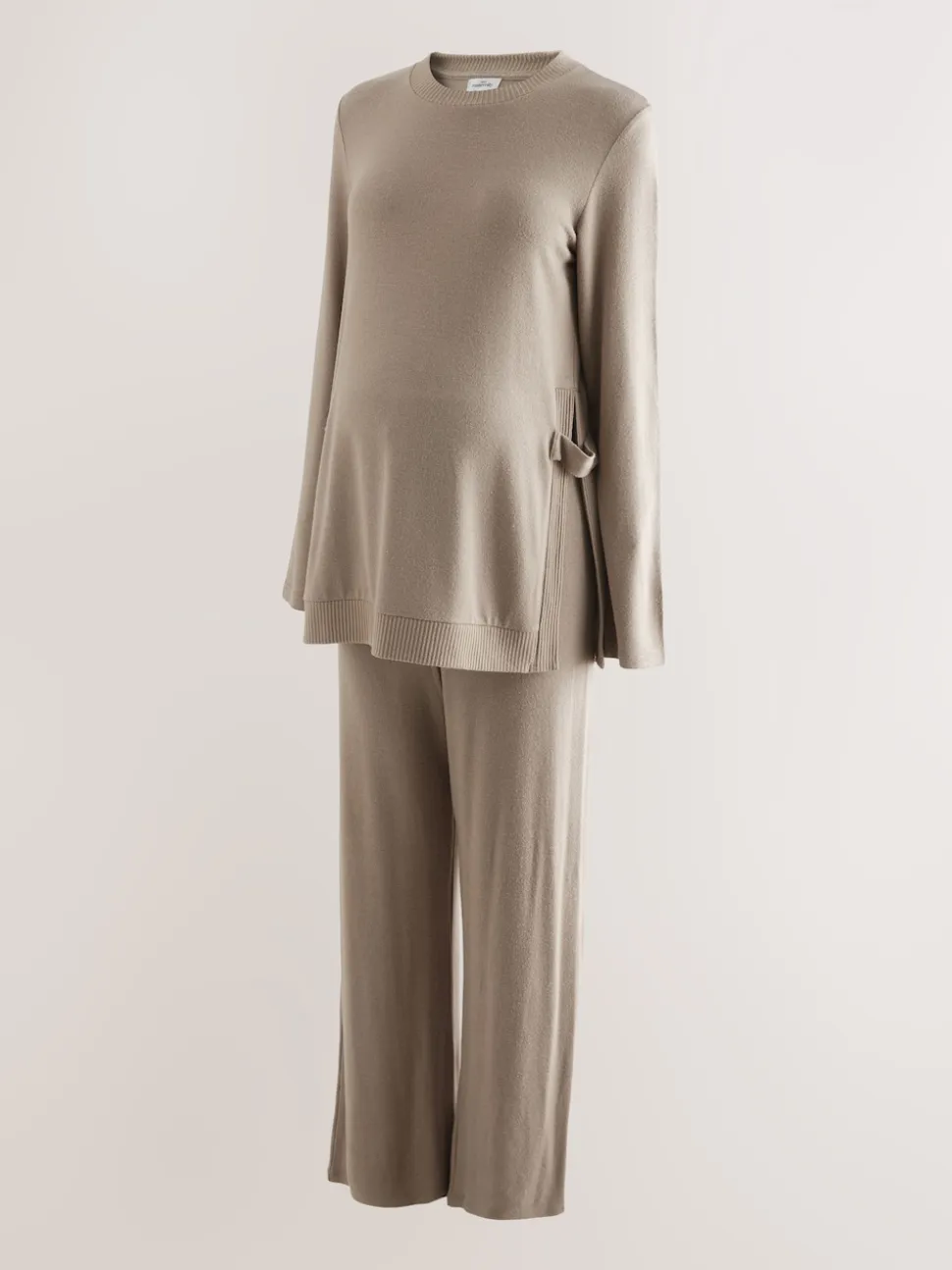 Marron taupe - Ensemble Sweat-shirt et Survêtement coordonné pour l’allaitement et la Grossesse
