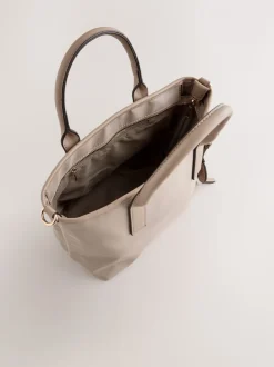 Marron taupe - Sac à bandoulière en nylon
