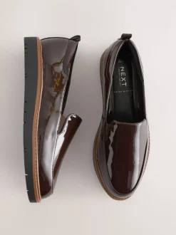 Marron verni - Mocassins Forever Comfort® à enfiler propres à semelle épaisse