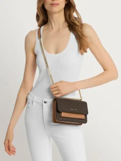 Marron/Acorn - Petit sac à bandoulière Michael Kors Claire