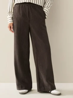 Marron/kaki - Lot de 2 Pantalons Jambe large en Velours côtelé doux