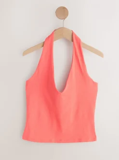 Marron/Rose/Corail/Bleu/Blanc - Lot de 5 hauts Col licou