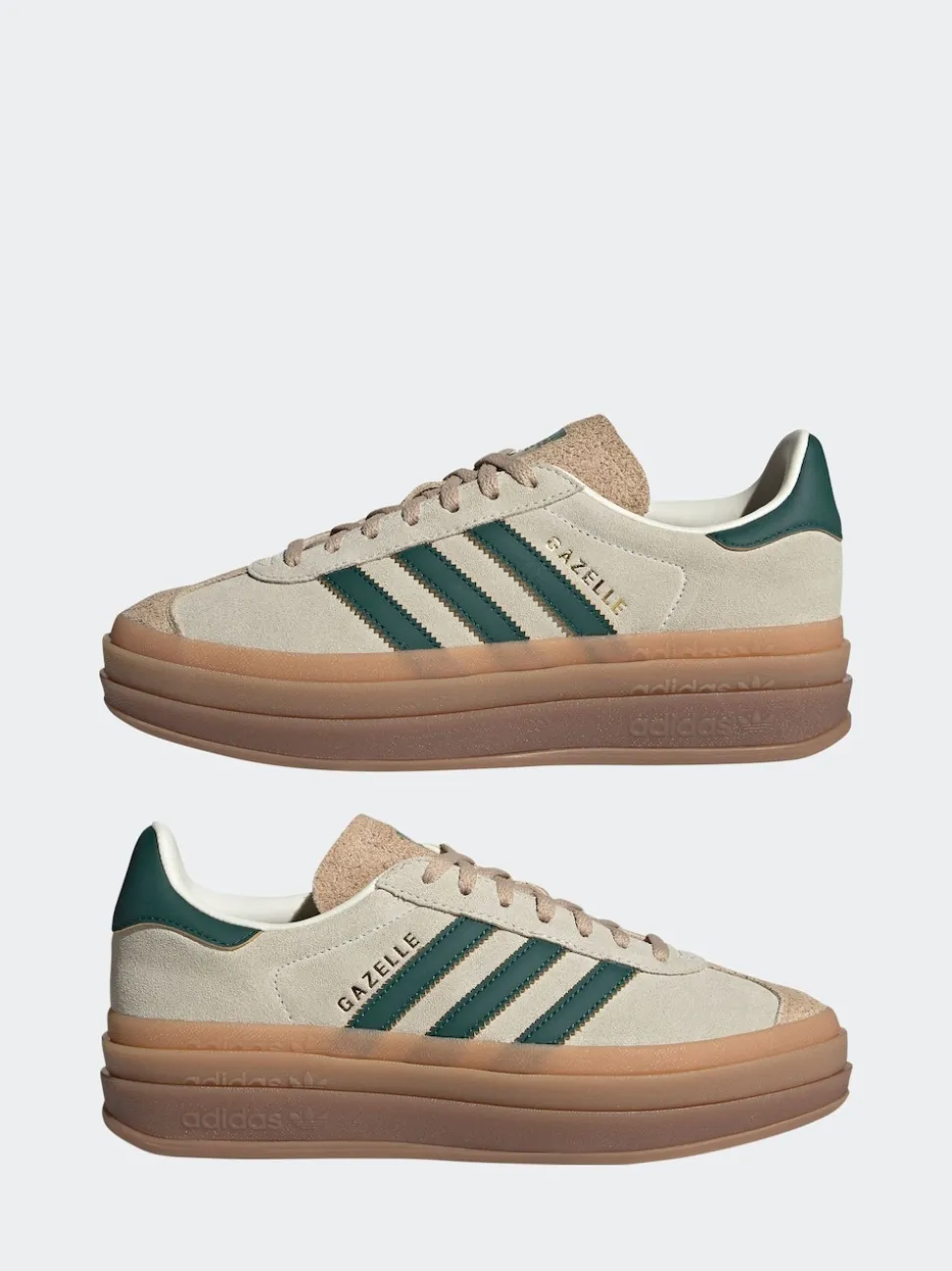 Marron/Vert - Baskets adidas Originals Gazelle Bold W