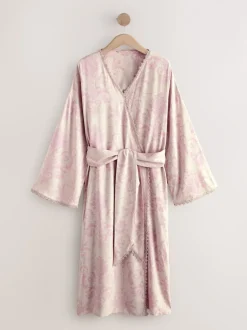 mauve - Peignoir Laura Ashley Josette