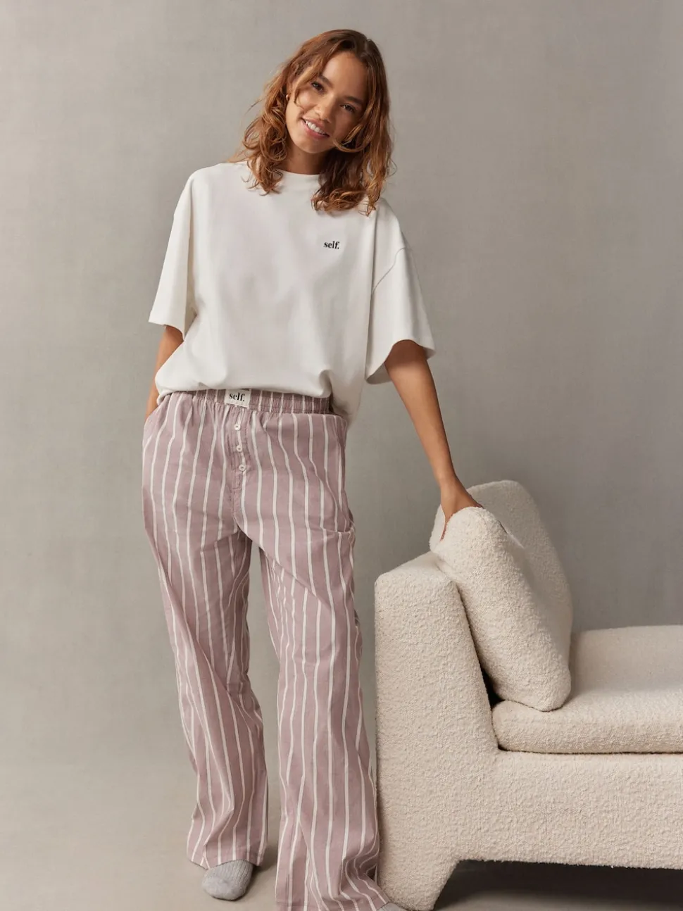 mauve - soi-même. Pyjama à manches courtes