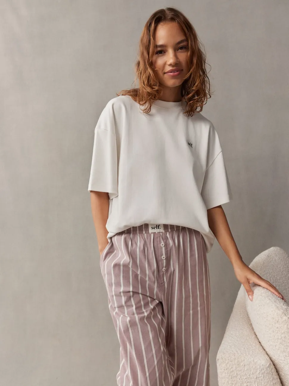 mauve - soi-même. Pyjama à manches courtes