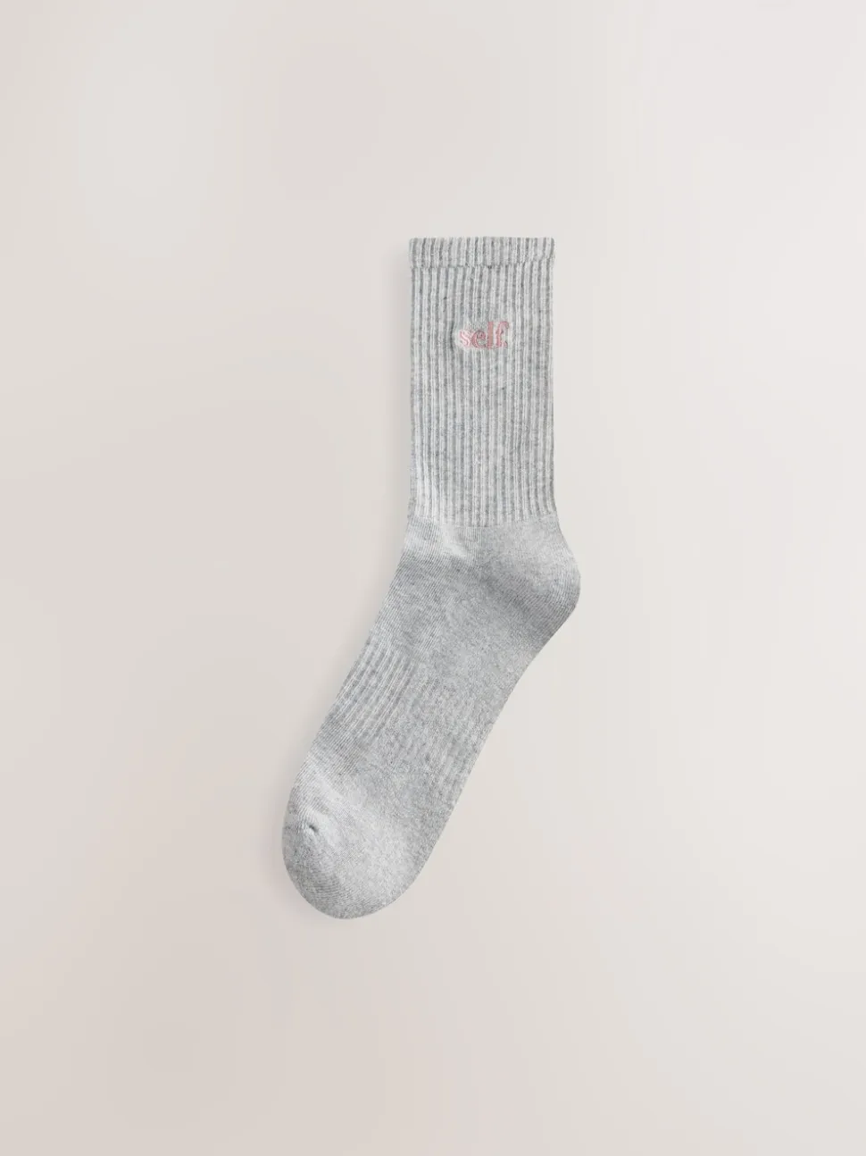 Mauve/Gris/Cream - Self. Chaussettes de cheville Cushion Sole Lounge 3 Pack