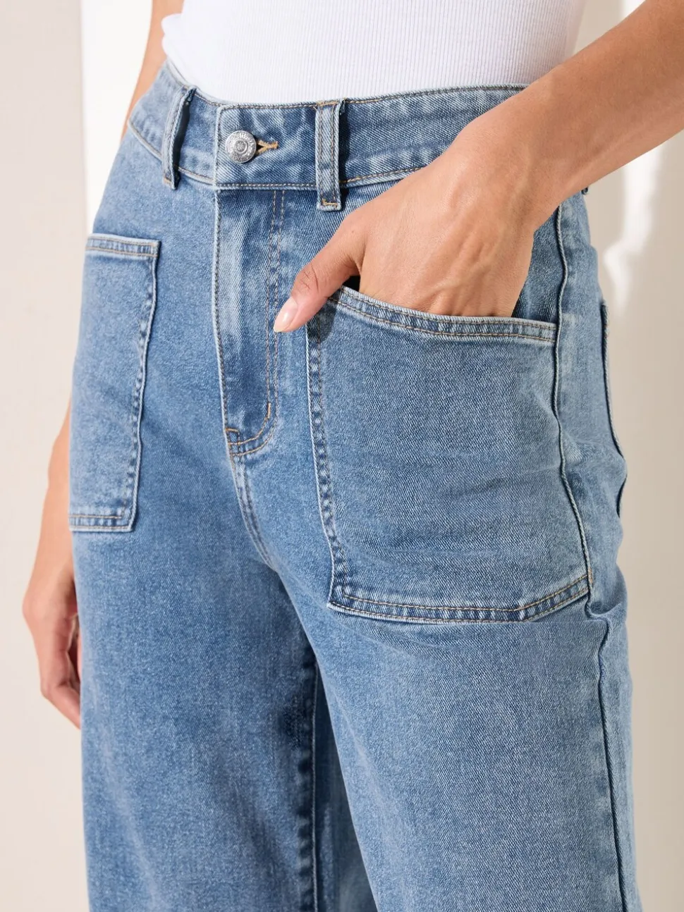 Mi-lavage - Friends Like These JeansRaccourci ample