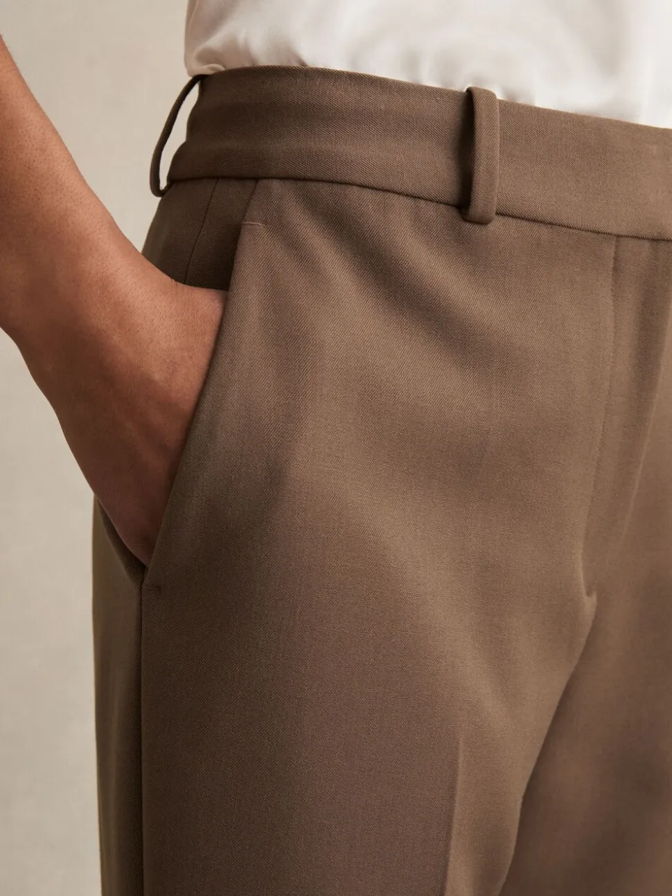 Mink neutre - Pantalon de costume Reiss Gabi slim