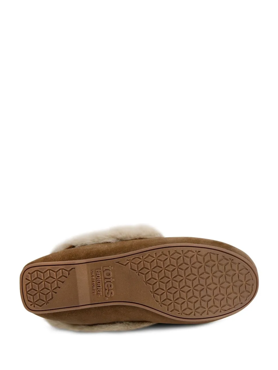 Mocassin Totes en daim véritable pour femme avec doublure en fausse fourrure