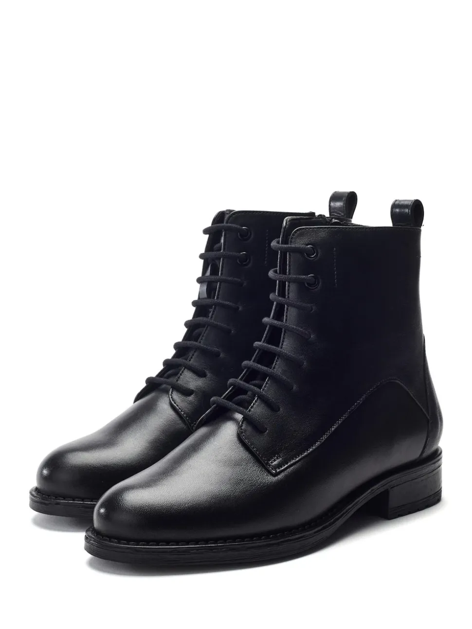Moda in Pelle bottes à lacets en cuir MbyModa Otami