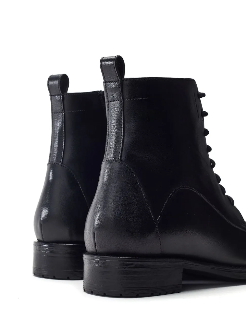 Moda in Pelle bottes à lacets en cuir MbyModa Otami